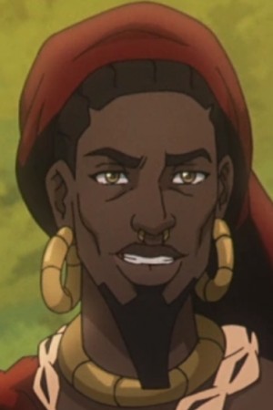 O-T Fagbenle as Eshu on Tomb Raider: The Legend of Lara Croft