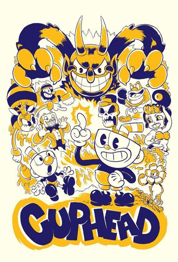 Jacksepticeye - Cuphead series poster