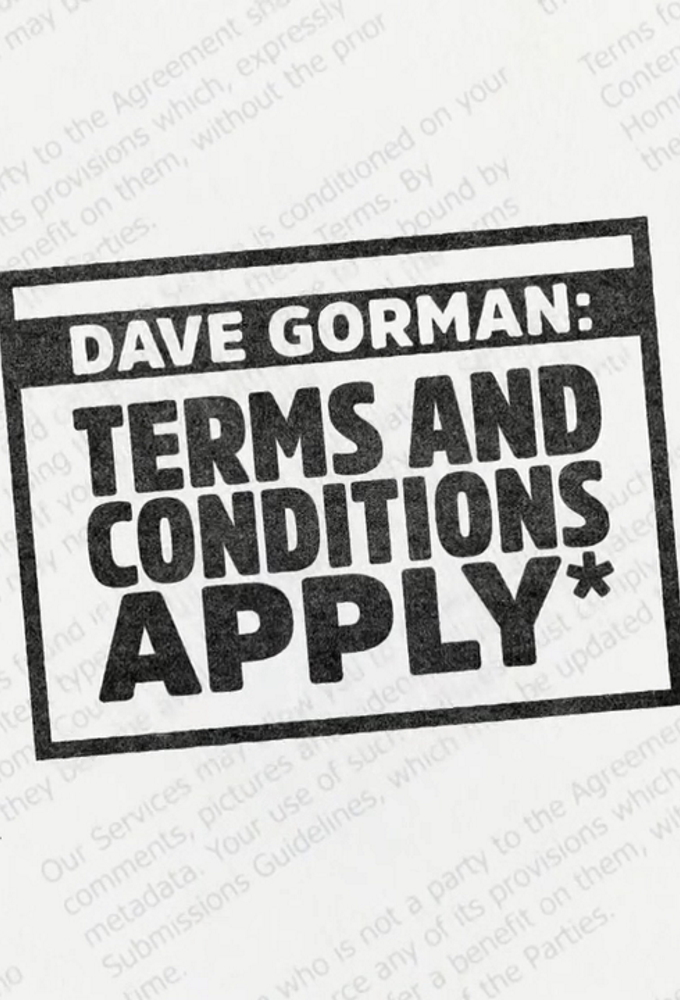 Dave Gorman: Terms and Conditions Apply series poster