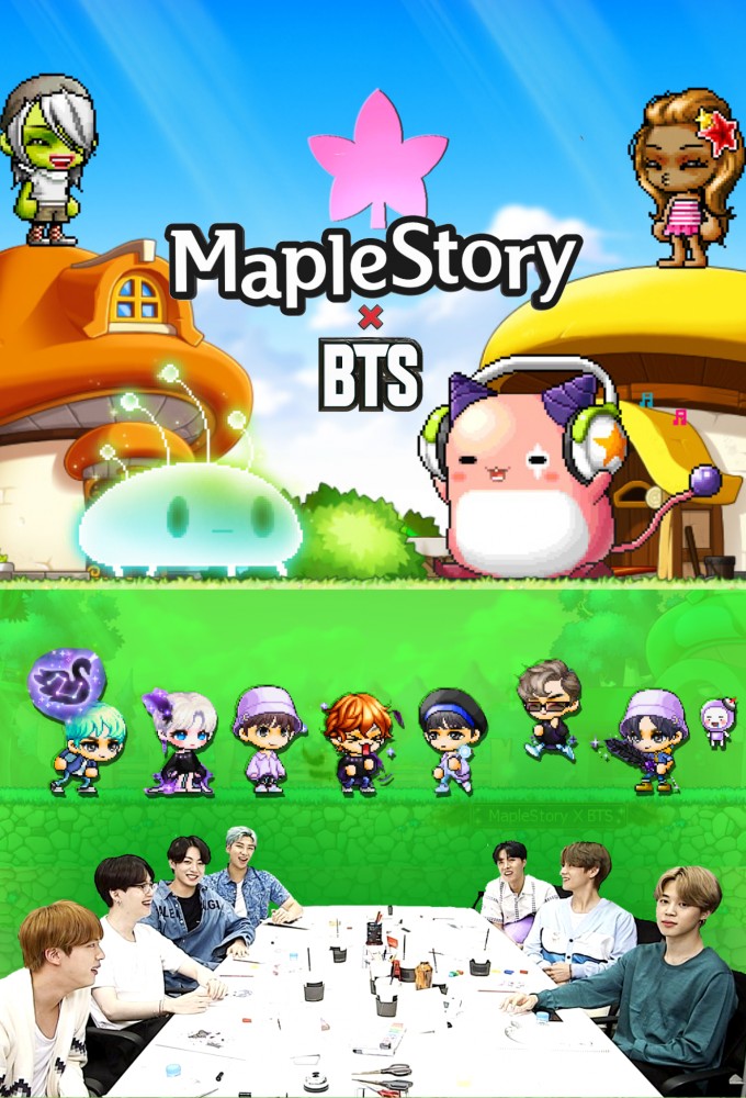 MapleStory X BTS series poster