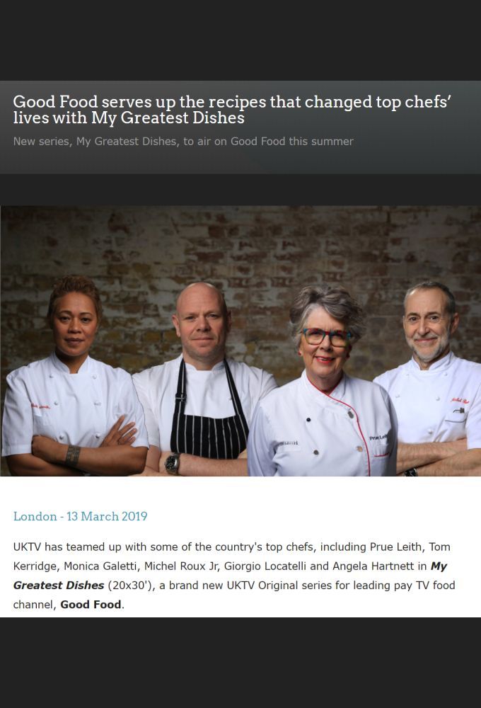 My Greatest Dishes Image