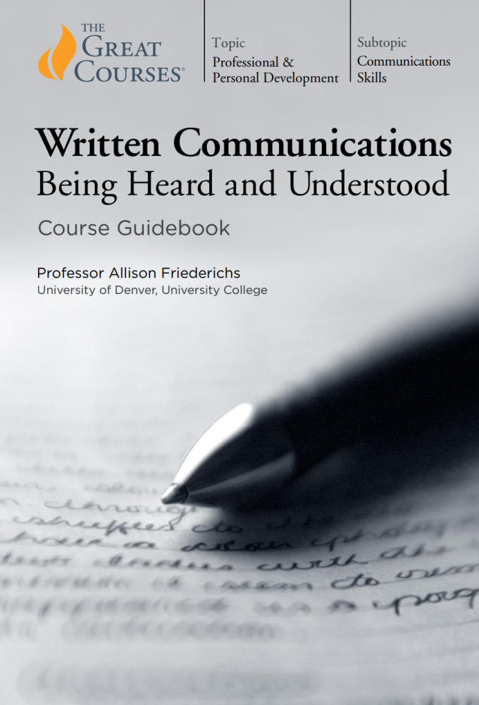 Written Communications: Being Heard and Understood series poster