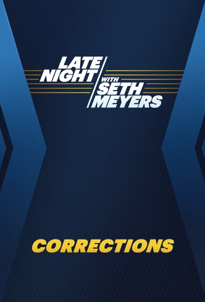 Late Night With Seth Meyers: Corrections Image